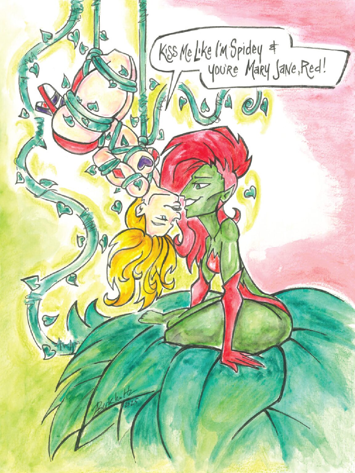 Spidey Harley Quinn & Red Fan Art