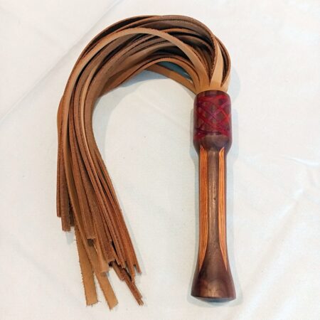 Celtic Knot Inlay Hardwood Flogger