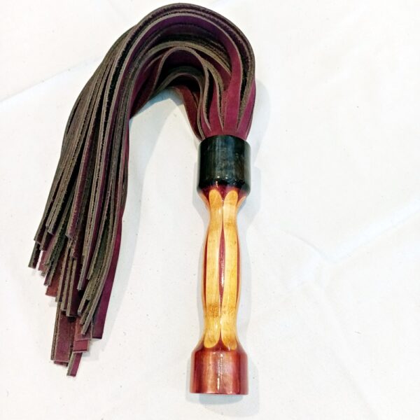 "Night Lavender" Leather Flogger