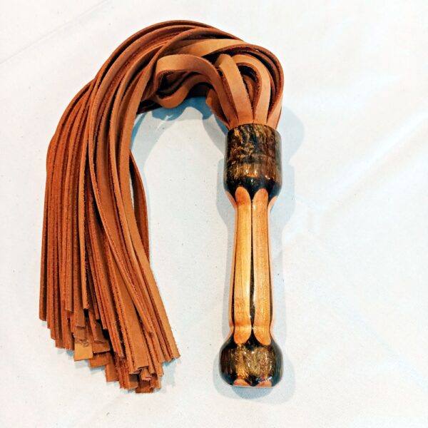 "Golden Sunset" Leather Flogger