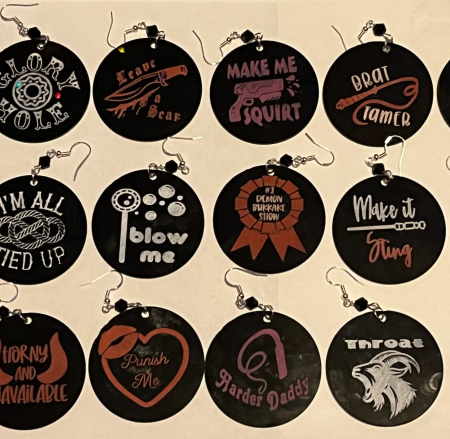 Kinky Acrylic Earrings