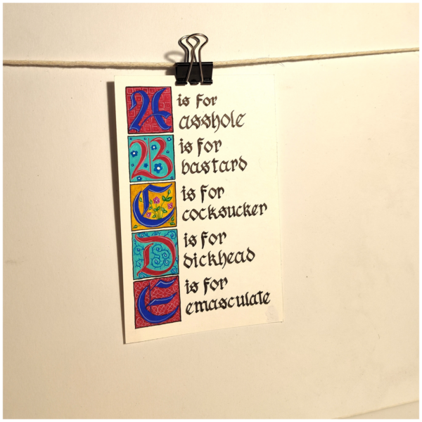 Caustic Alphabet - Originals