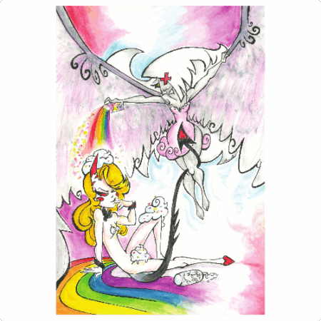 Charlie and Vaggie Fan Art: Whip Cream Devil