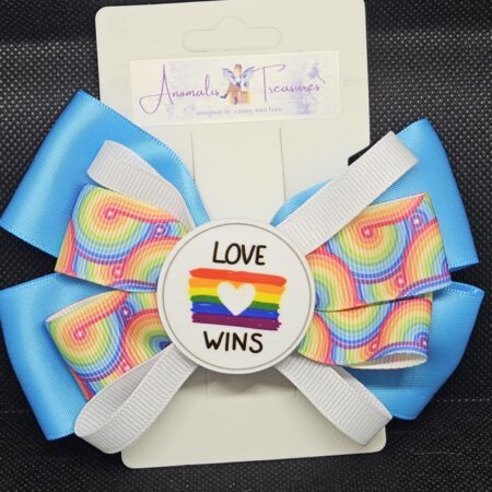 "Love Wins" Pride Bow - Blue