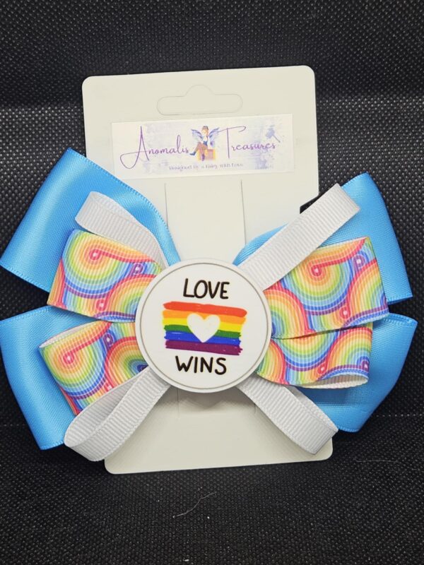 "Love Wins" Pride Bow - Blue